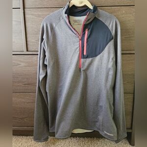 Patagonia Thermal Speedwork Zip-Neck Gray Pull-Over
